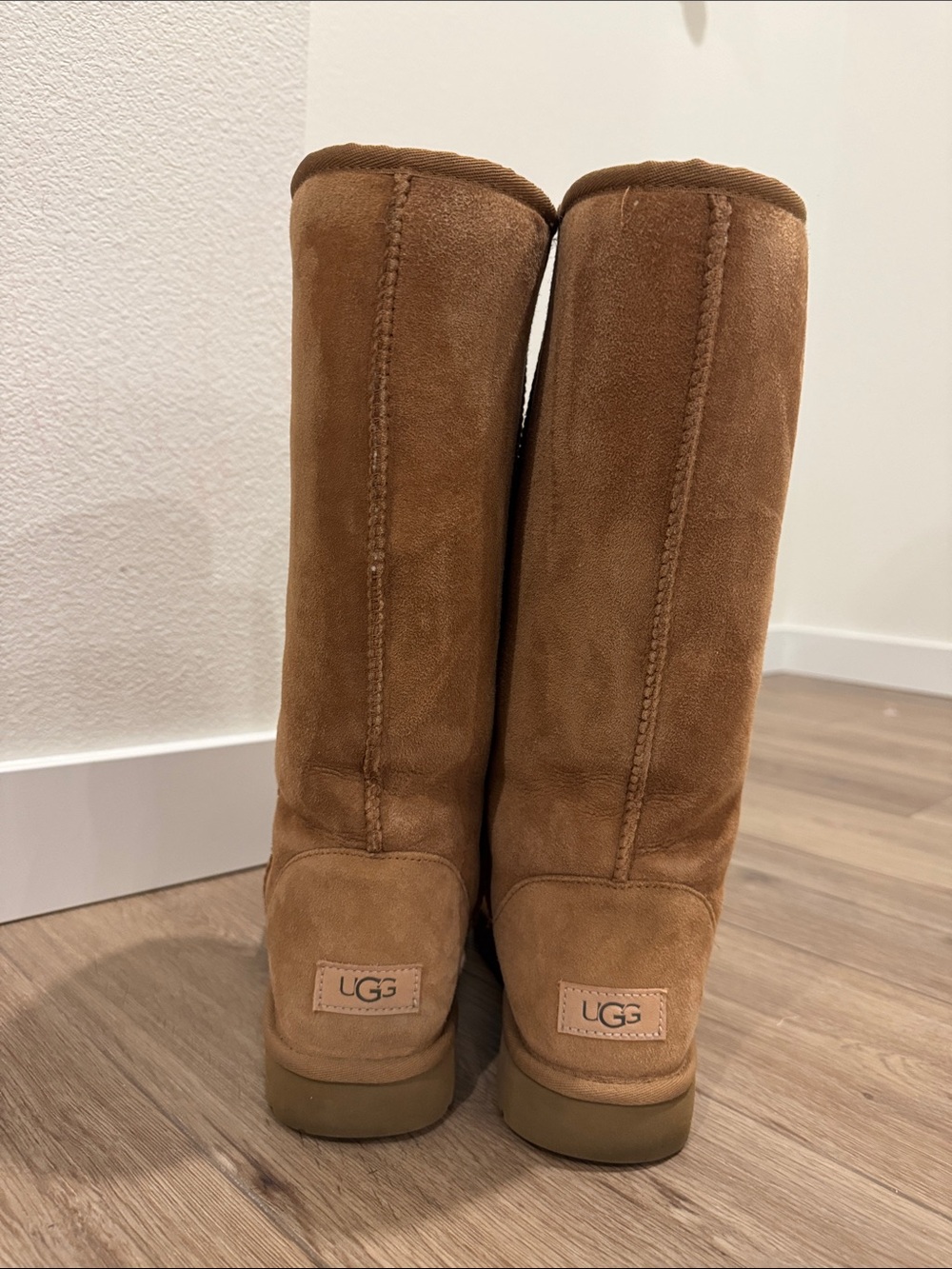 UGG Classic Tall Boots in chestnut.